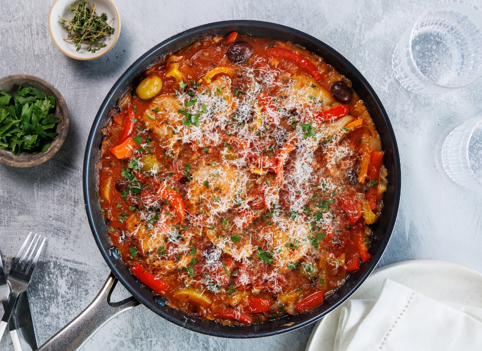 One Pan Chicken Cacciatore